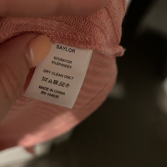 ⭐️Saylor: Yelle Ribbed pink front tie dress - Picture 7 of 7